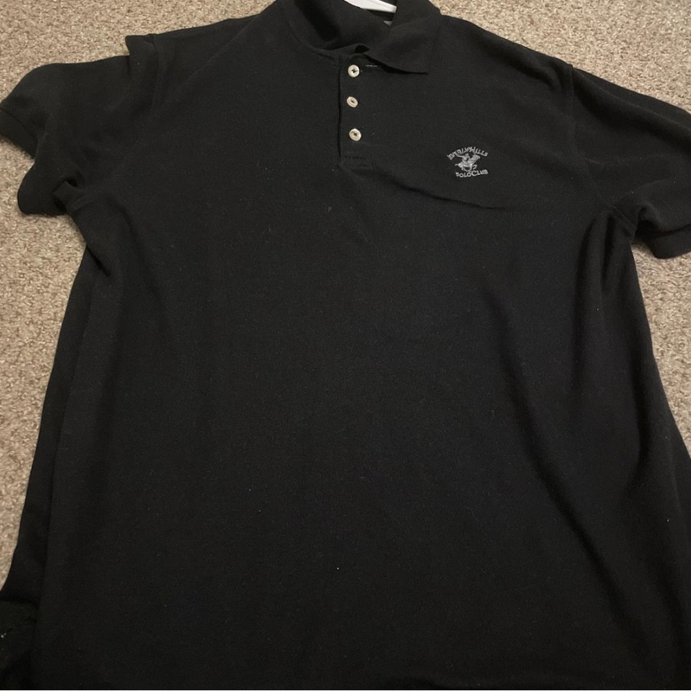 Polo by Ralph Lauren Black Polo Shirt Classic Design